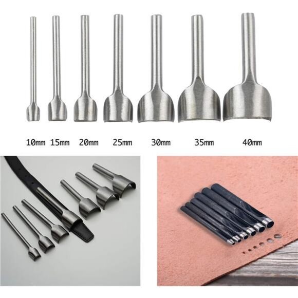 Leather Craft Tools Kit, Leather Working Tools Leather Craft Stamping Tool - Picture 5 of 7
